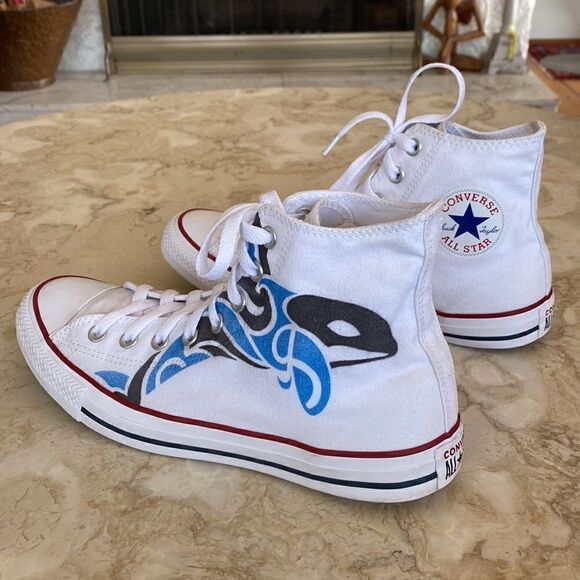 Converse High Tops Rare Limited Edition JFCNO Francophone Games - As New Unisex - Picture 4 of 15